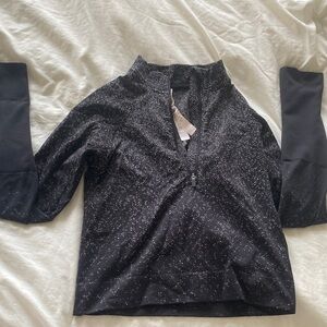 Lululemon Athletica Black and White Speckled Pullover